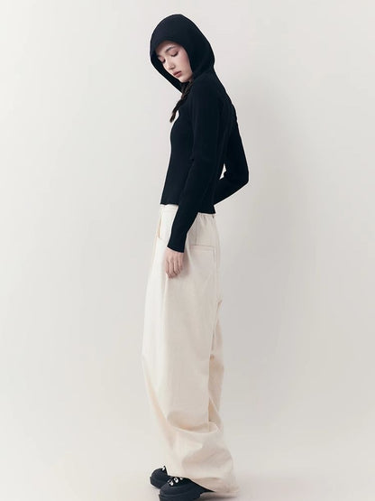 Loose Lazy Cocoon Straight Wide Leg Casual Pants【s0000006391】