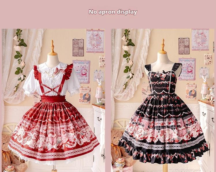 OCELOT - Sweet Lolita Lolita JSK and SK Rabbit Strawberry Dress