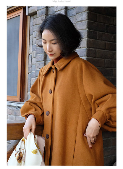 Western lady classical wool coat