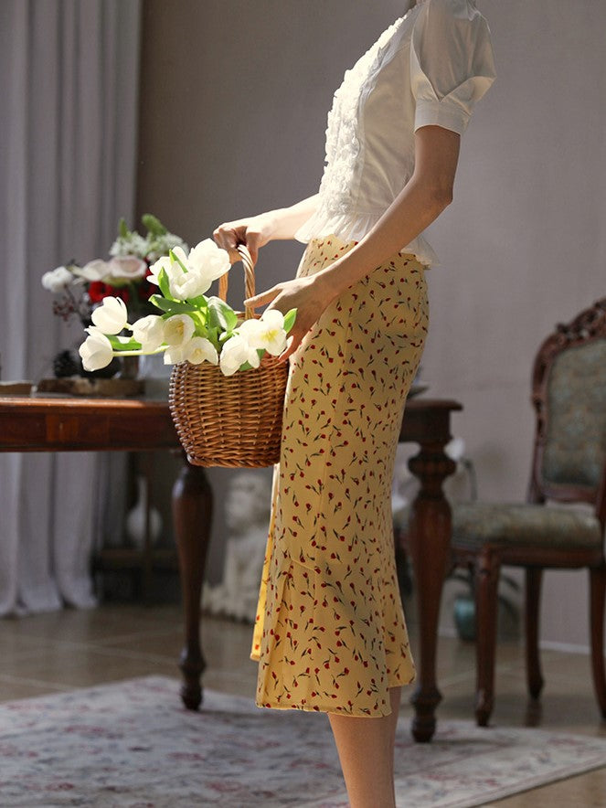 Countess Floral Vintage Skirt