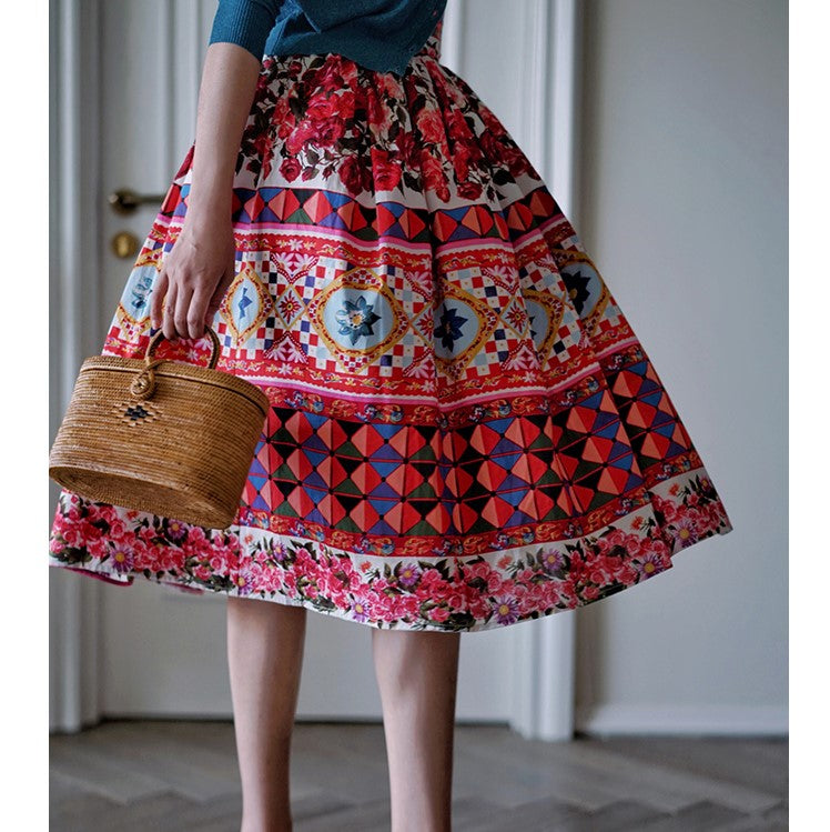 Brooklyn Sweetheart Floral Vintage Skirt