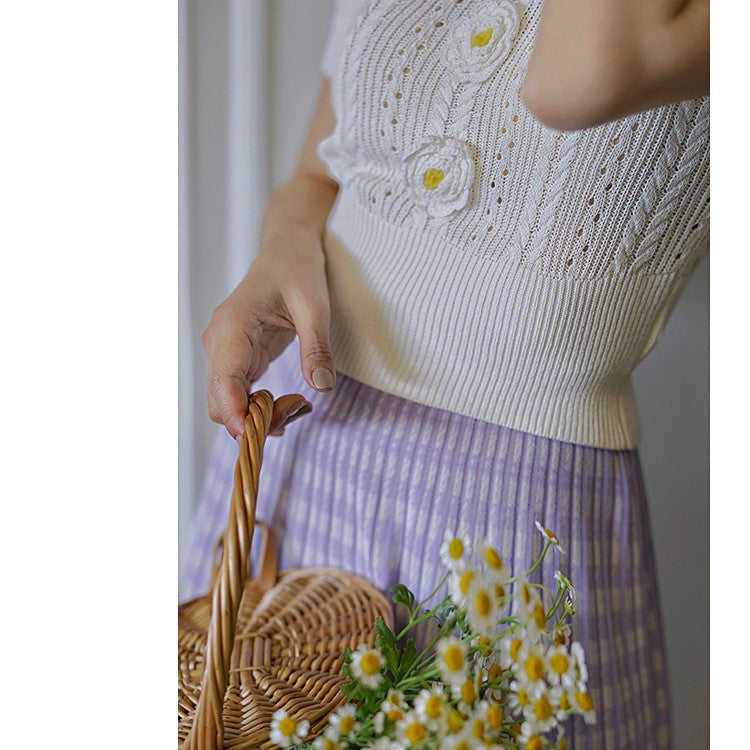 Viscountess French Knitted Skirt