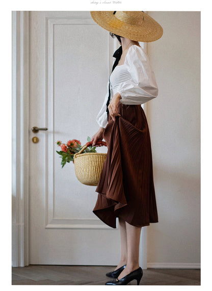 Western Ladies Elegant Pleated Skirt