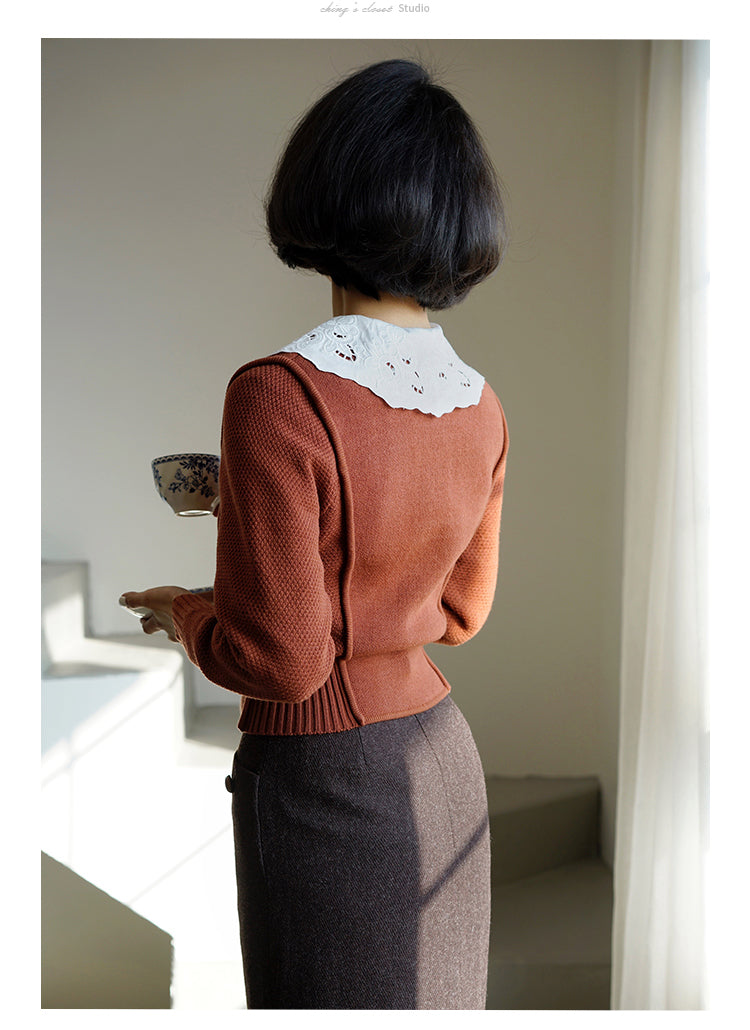 Western-style lady's cardigan jacket