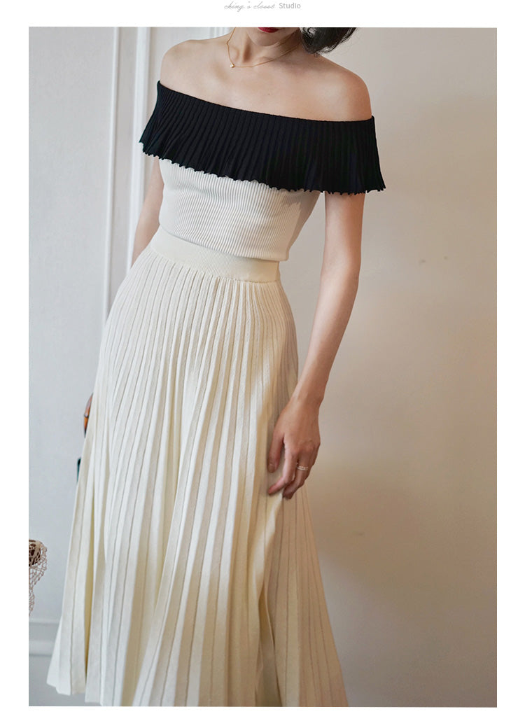 Countess Frill Cropped Knit