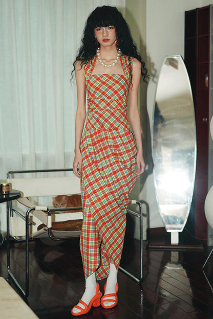 Floral Asymmetrical Crop Dress