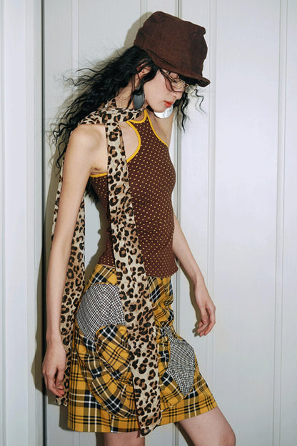 Twisted Retro Crop Skirt