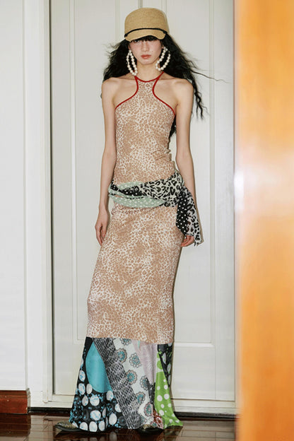 Leopard Fishtail Skirt