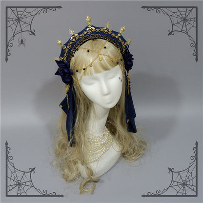 Foxcherry-Palace Retro Gorgeous Lolita headdress Multicolors