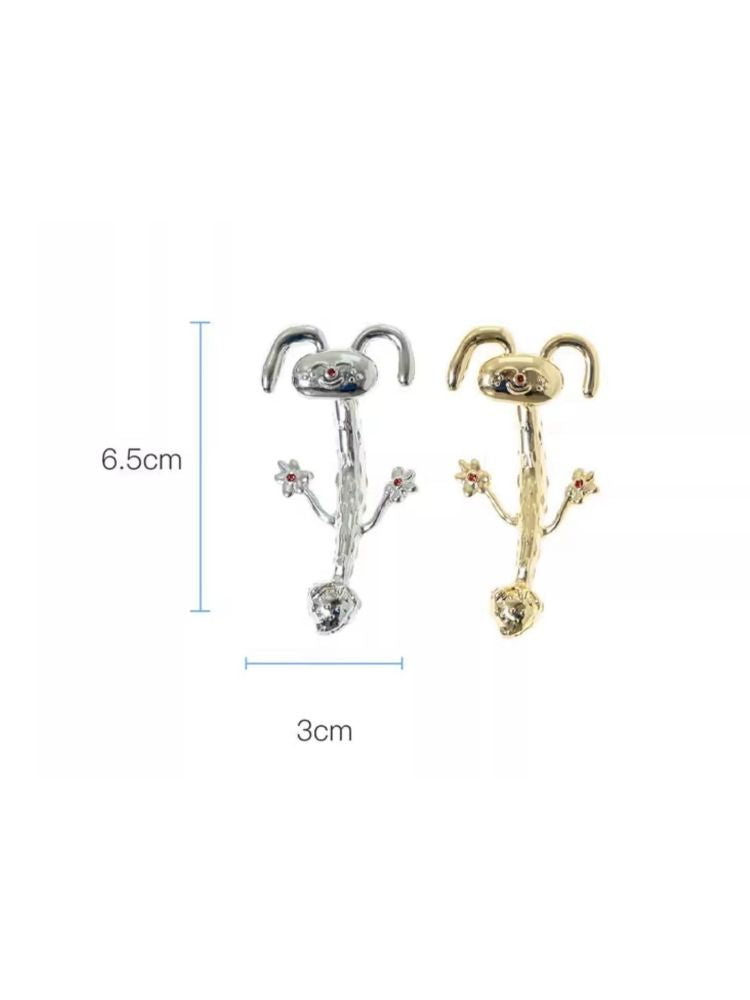 Gold × Silver Rabbit Earring And Ear Clip 【s0000002956】