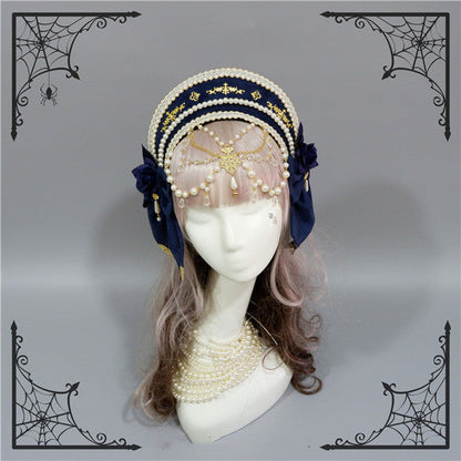 Fox Cherry-Lolita Palace Retro Gorgeous Flowers Headdress