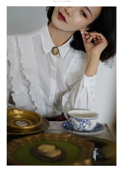 Embroidered vintage blouse