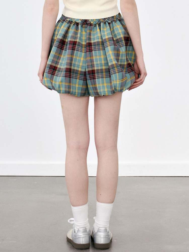 Campus Girl Style Plaid Bud Culottes【s0000008089】