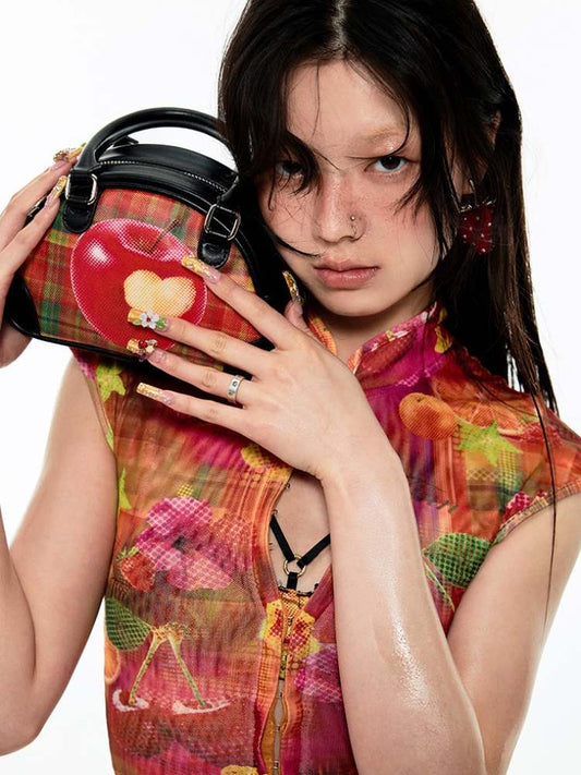 Summer Fruit Print Millennial Cheongsam Set【s0000009151】