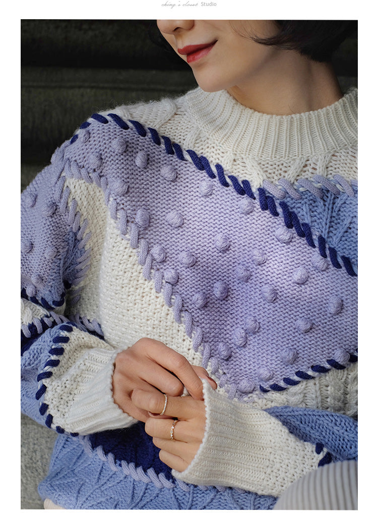 crochet knit sweater