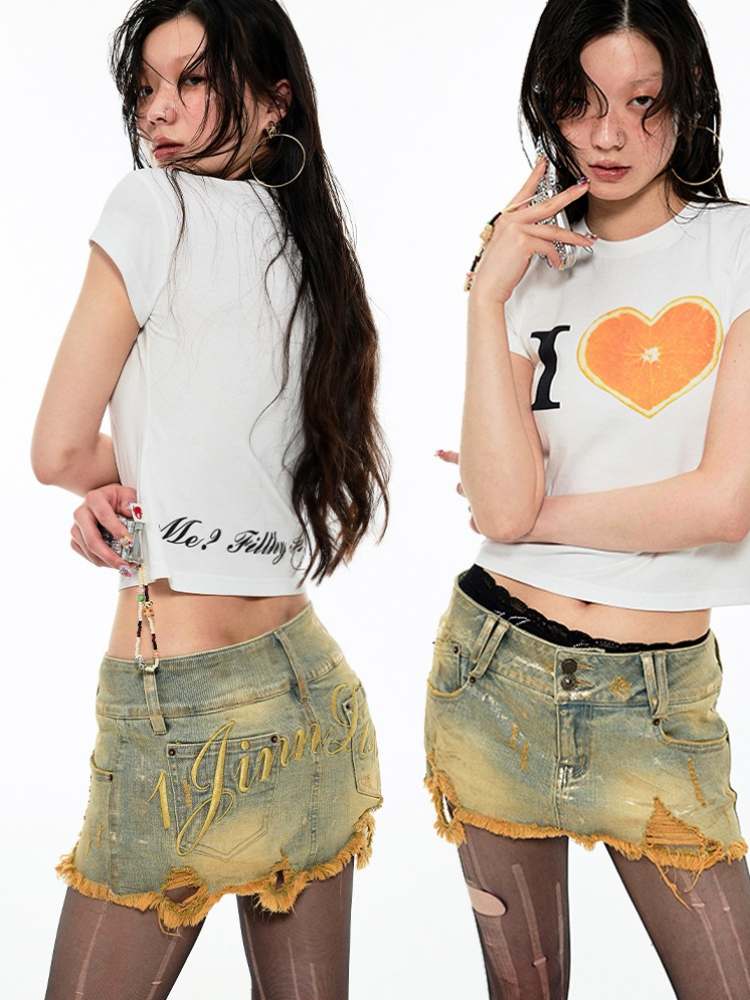 Summer Fruit Print Tee【s0000009141】