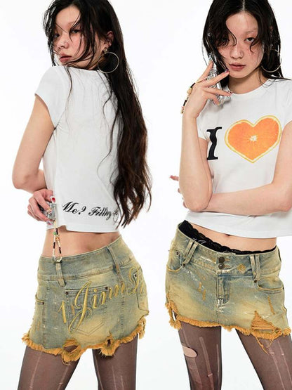 Summer Fruit Print Tee【s0000009141】