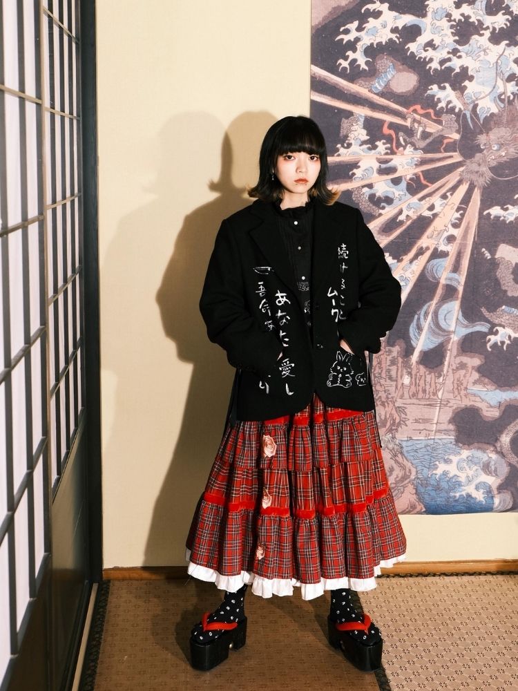 Black Wool Suit Jacket【s0000003618】