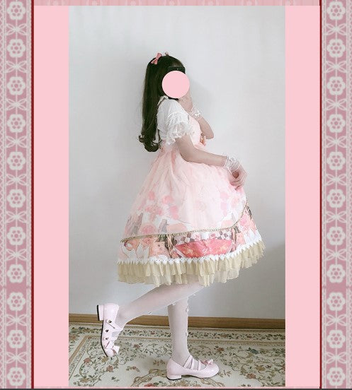 Strawberry Witch - Clock Encounter - Summer Lolita JSK Dress