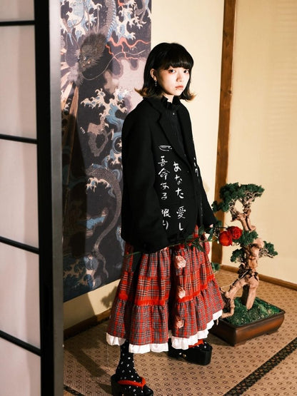 Black Wool Suit Jacket【s0000003618】