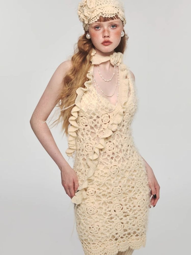 V-neck suspender dress【s0000004154】