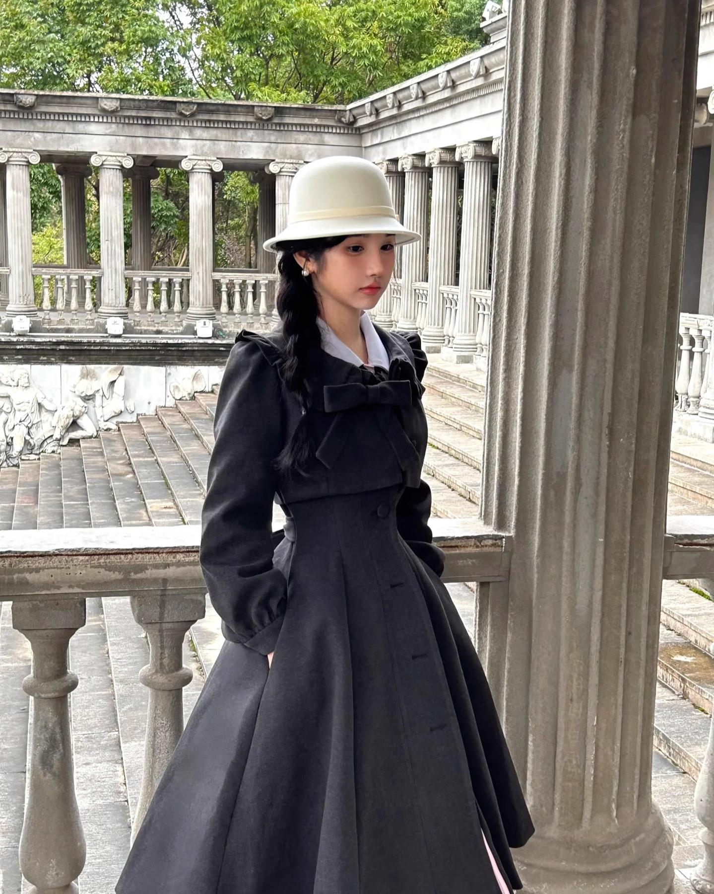 Sweet Wood - Winter Classic Lolita Coat Suit Woolen Plus Size Outerwear