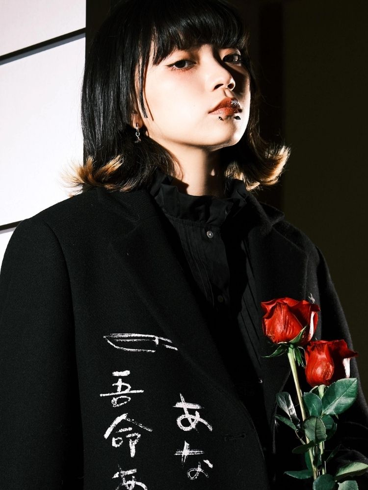 Black Wool Suit Jacket【s0000003618】