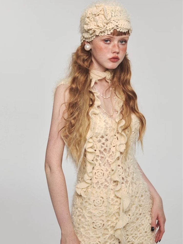 V-neck suspender dress【s0000004154】