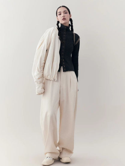 Loose Lazy Cocoon Straight Wide Leg Casual Pants【s0000006391】