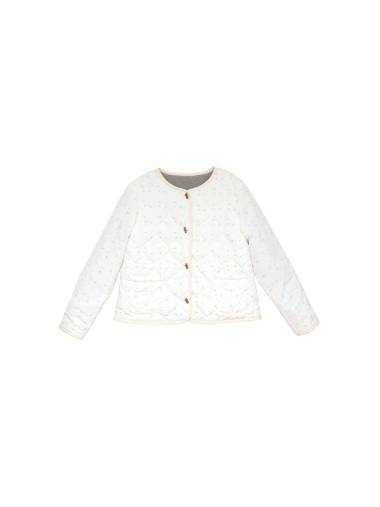 Floral Heart Quilted Cotton Jacket【s0000005932】