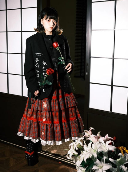 Black Wool Suit Jacket【s0000003618】