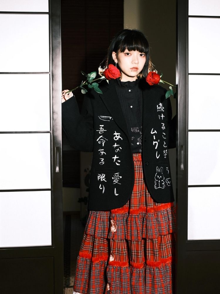 Black Wool Suit Jacket【s0000003618】