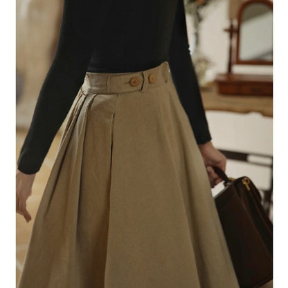 Lady Corduroy Umbrella Skirt