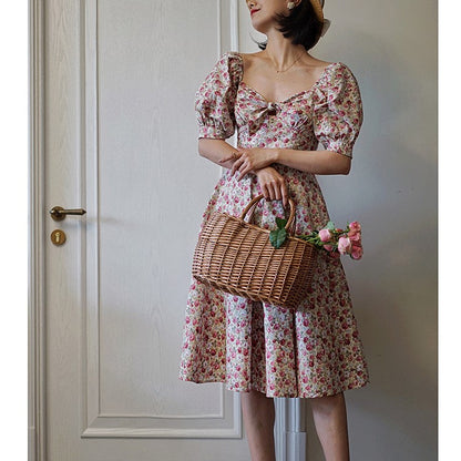 Flower field vintage dress