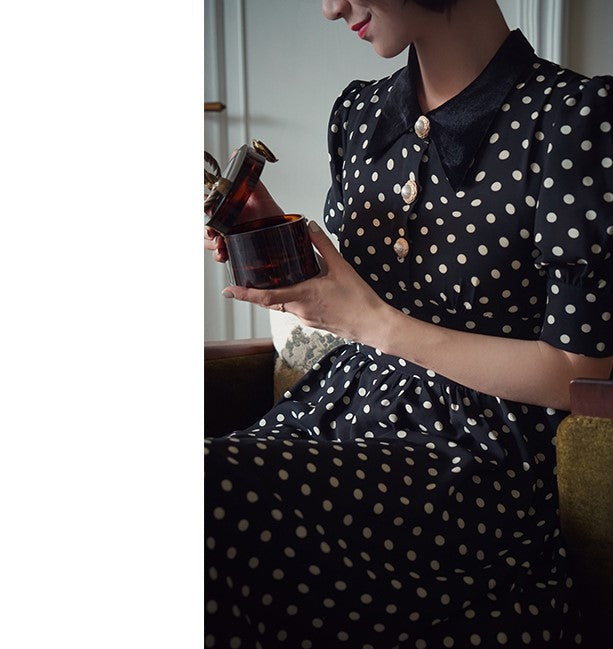 retro polka dot dress