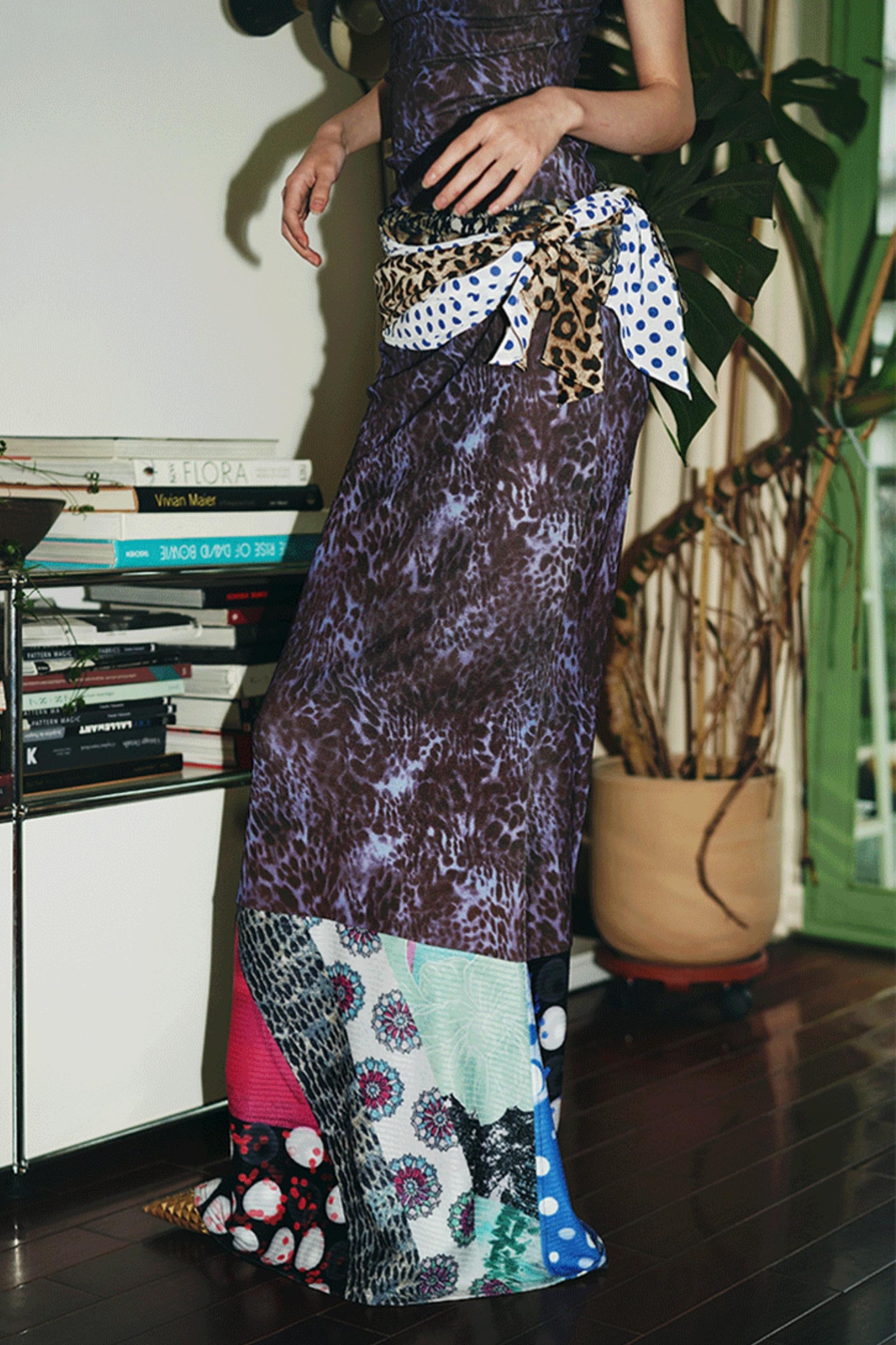 Leopard Fishtail Skirt