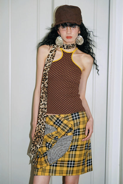 Twisted Retro Crop Skirt