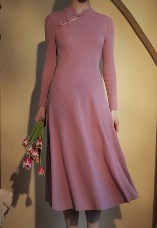 Chinese Knit One Piece for Court Ladies (A Line Type)