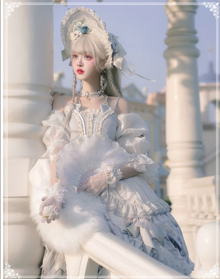 YingLuoFu - Rose Girl - Lolita Tea Party Wedding OP Dress