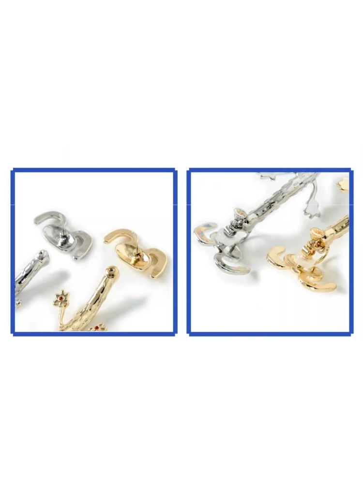 Gold × Silver Rabbit Earring And Ear Clip 【s0000002956】