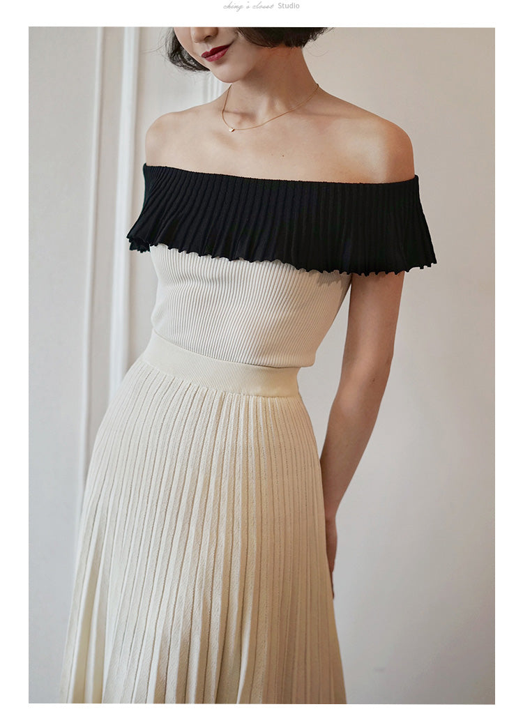 Countess Frill Cropped Knit