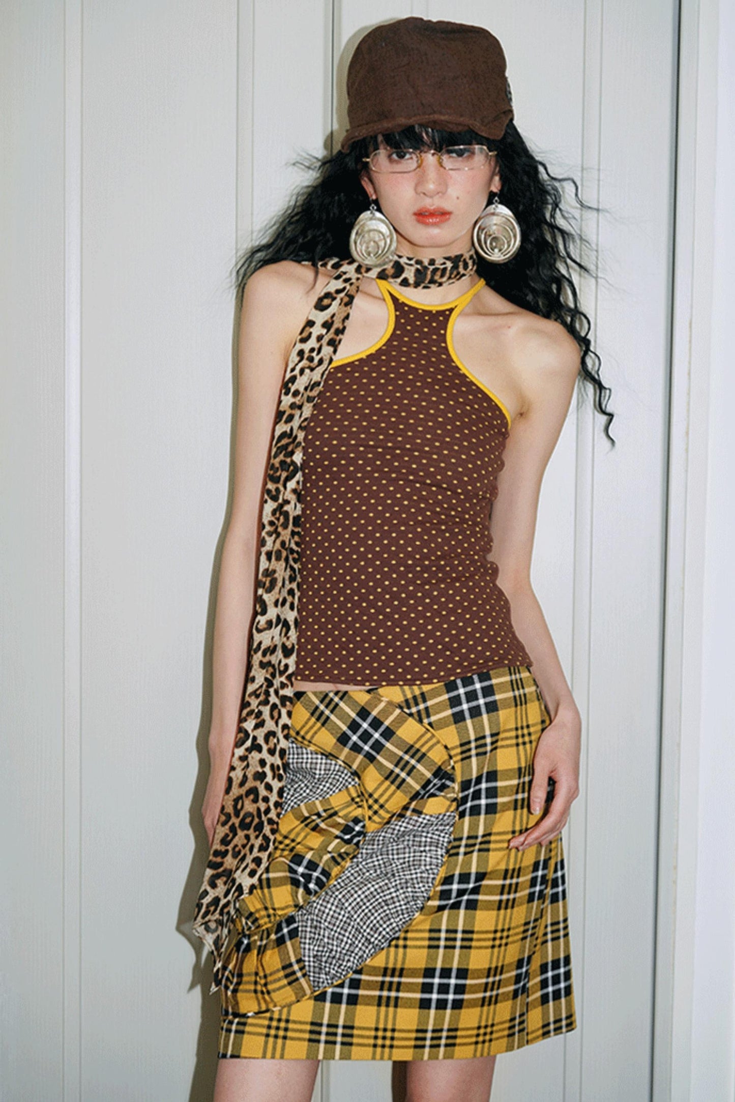 Vintage Dual-Sided Color Knit Tank Top