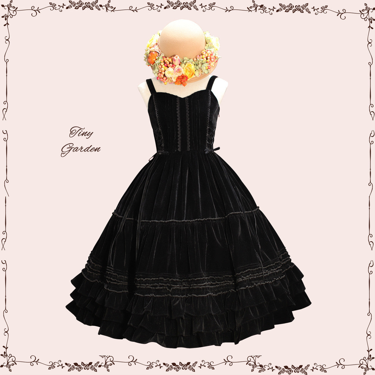 Tiny Garden - Garden Dance 2.0 - Elegant Lolita JSK Dress, Side Lace-Up