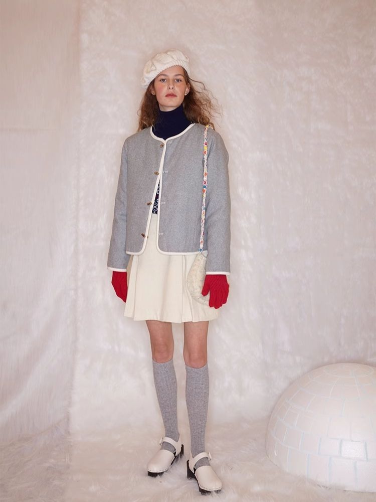 Floral Heart Quilted Cotton Jacket【s0000005932】