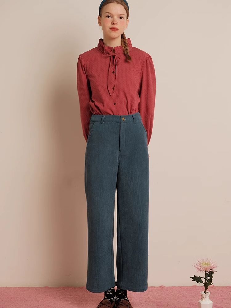 Textured Blush Plum Long Sleeve Shirt【s0000006464】