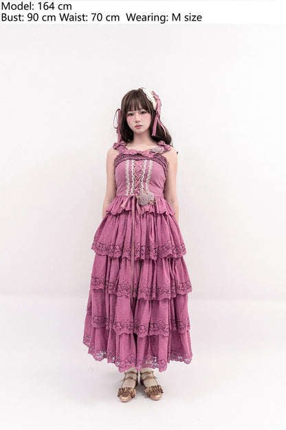 Miss Point - Forest Waltz - Classic Lolita Tiered Skirt Multi-layer Embroidered SK