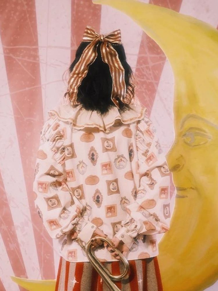 Lace collar shirt【s0000003607】