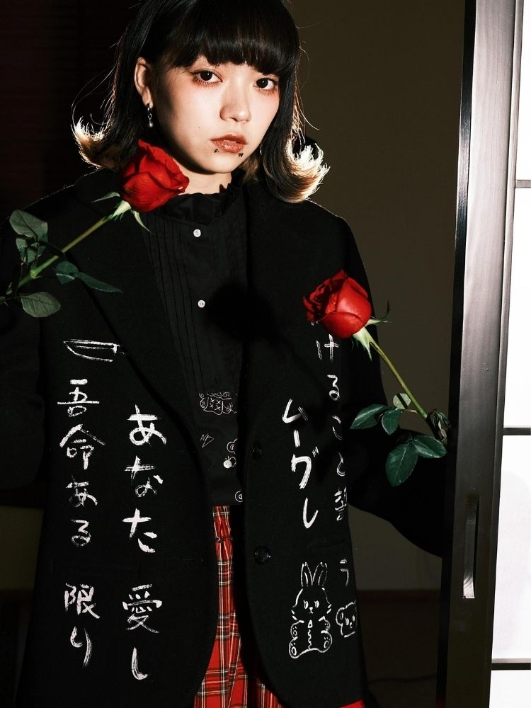 Black Wool Suit Jacket【s0000003618】