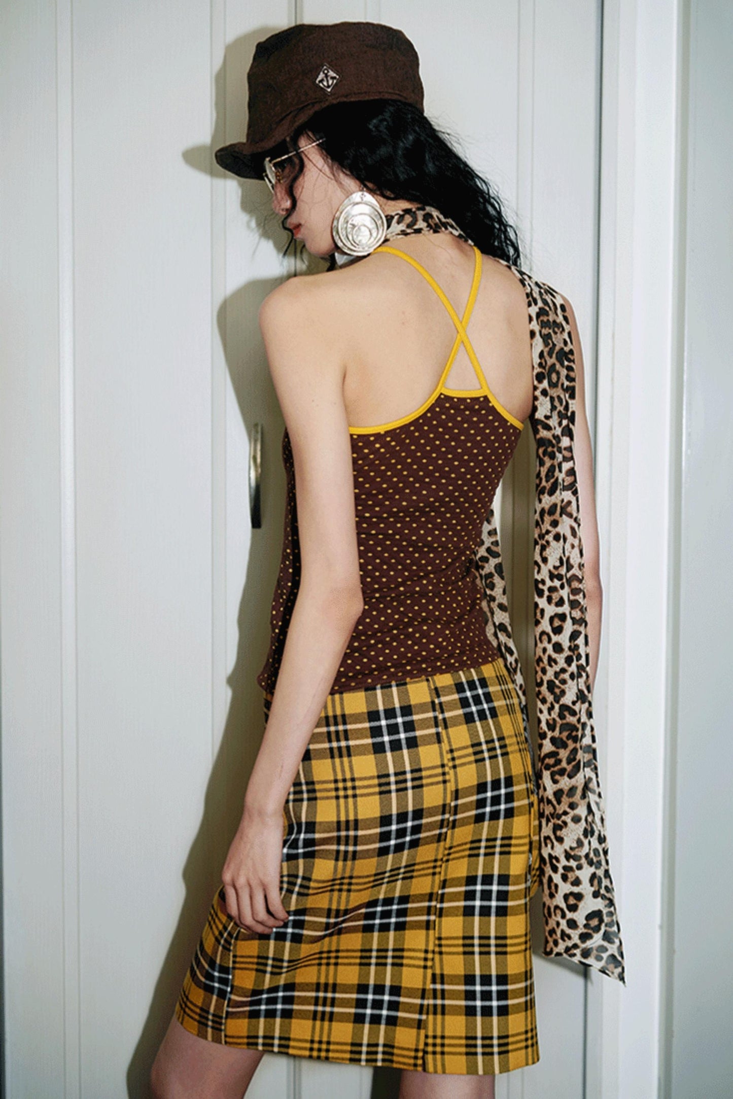 Twisted Retro Crop Skirt