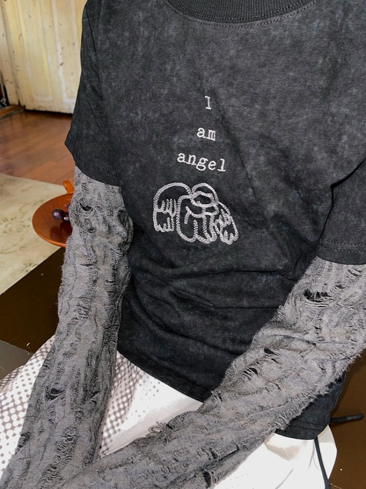 Ripped Turtleneck Long Sleeved Bottoming Shirt【s0000003882】